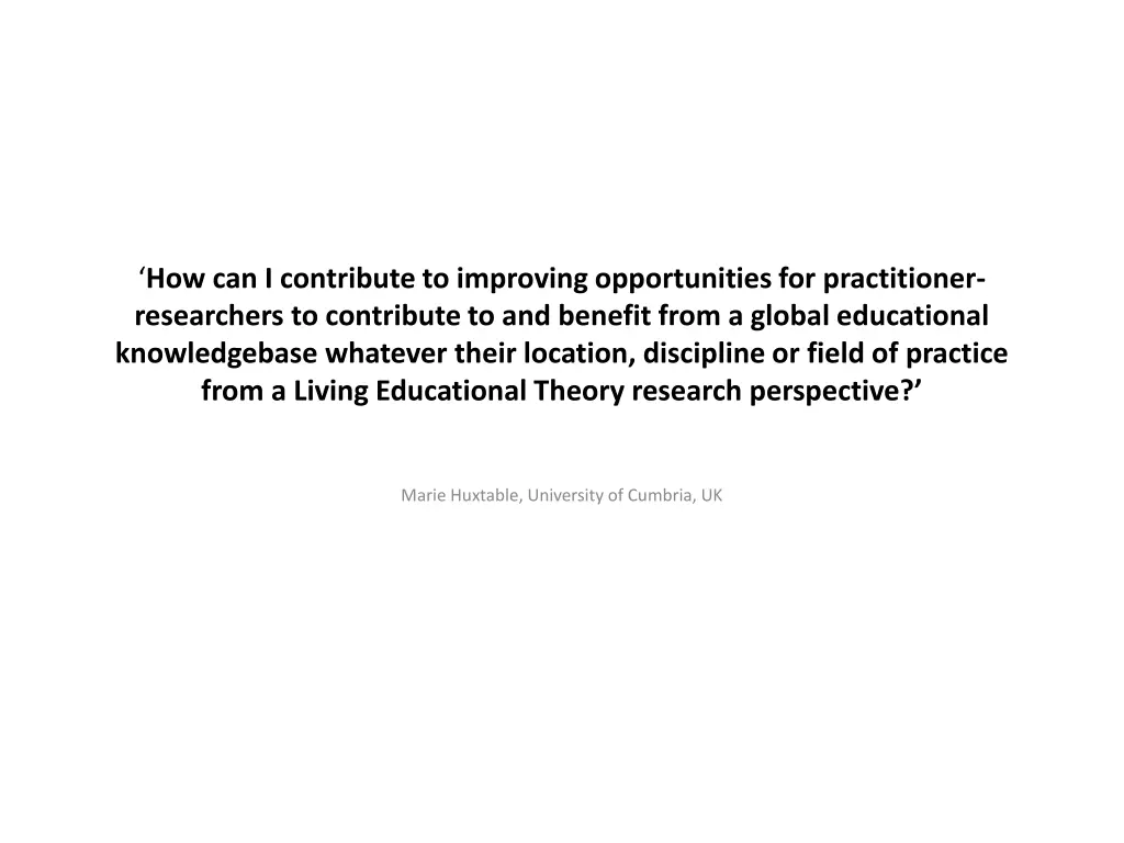 how can i contribute to improving opportunities