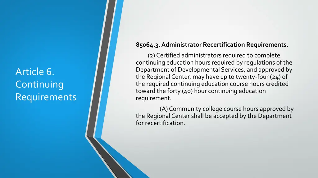 85064 3 administrator recertification requirements 2