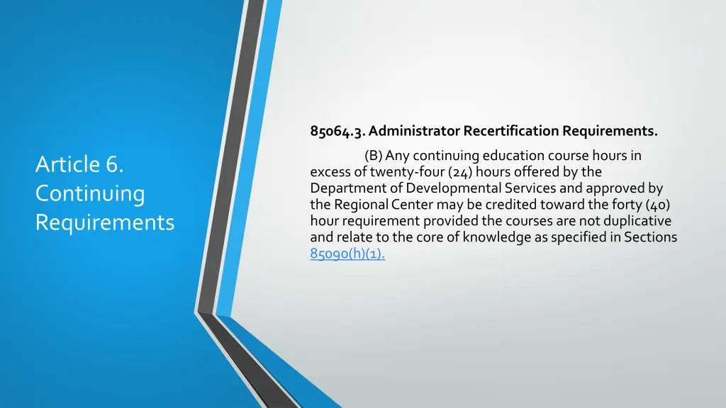 85064 3 administrator recertification requirements 3