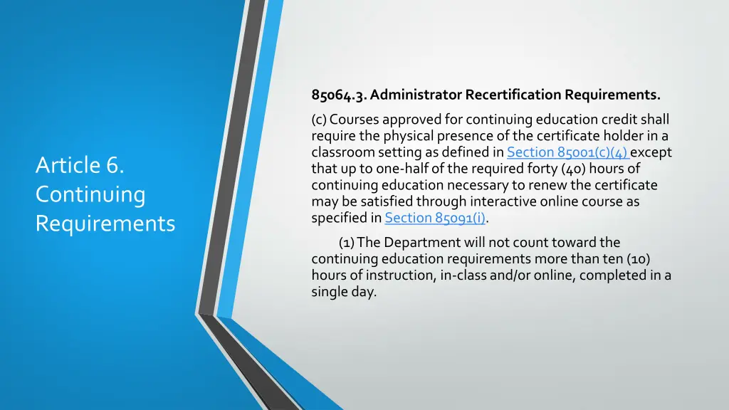 85064 3 administrator recertification requirements 4
