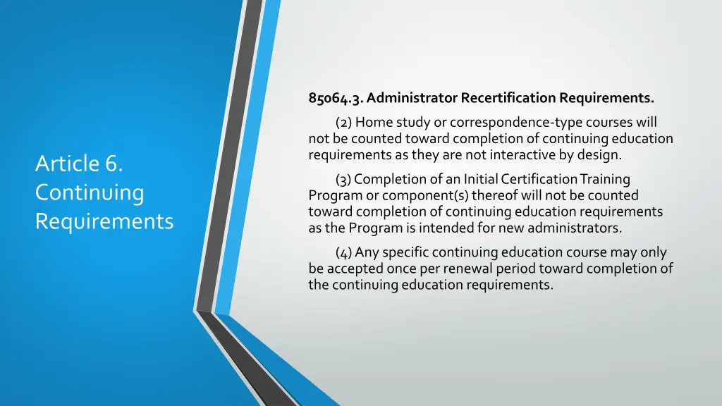 85064 3 administrator recertification requirements 5