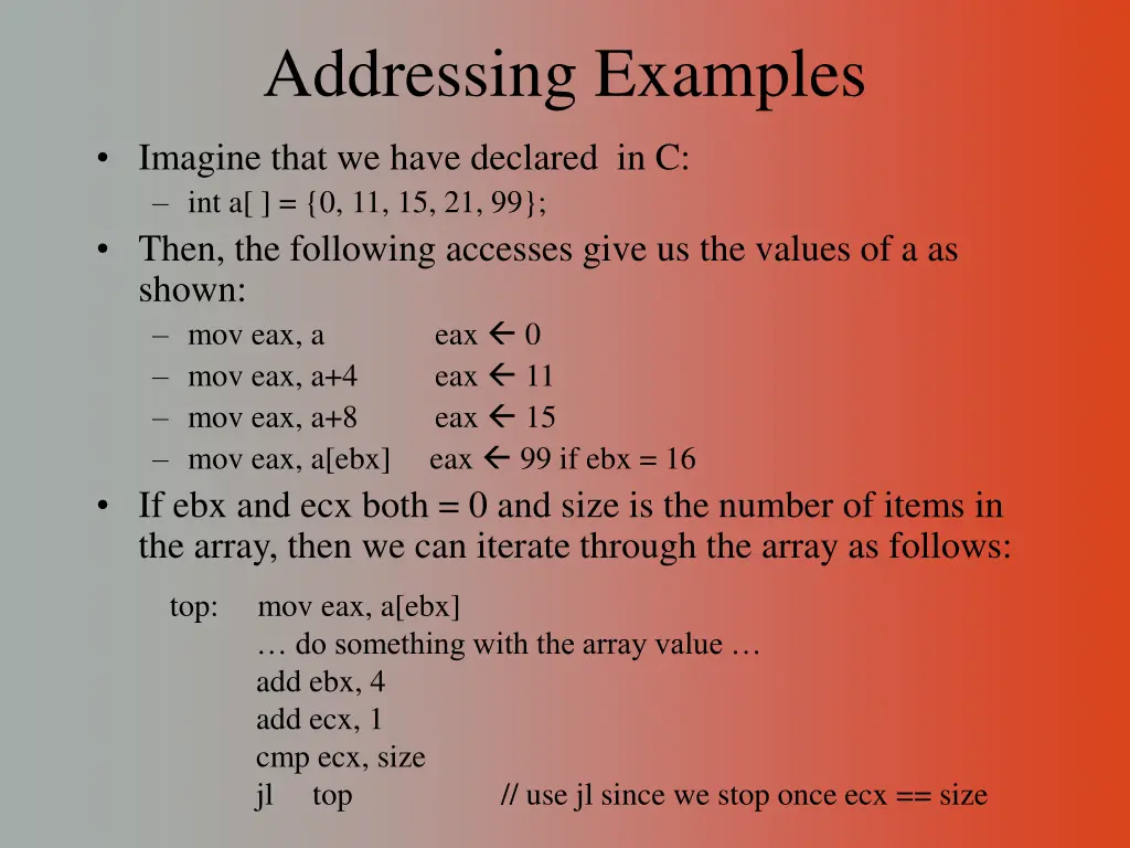 addressing examples