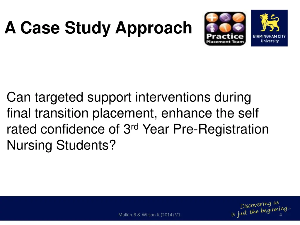 a case study approach