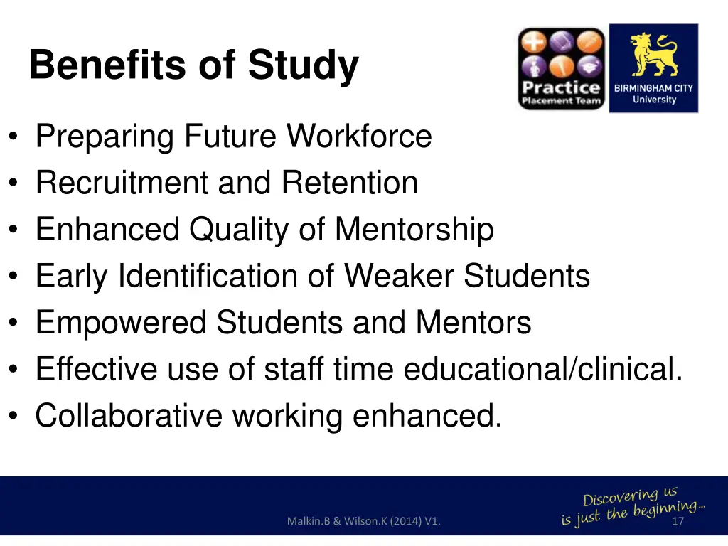 benefits of study