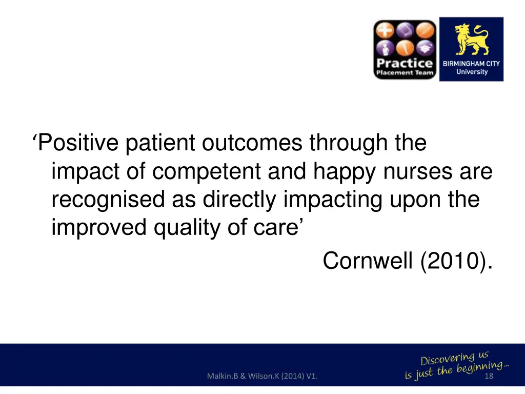 positive patient outcomes through the impact