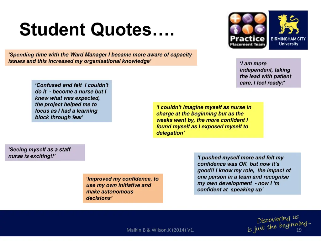 student quotes