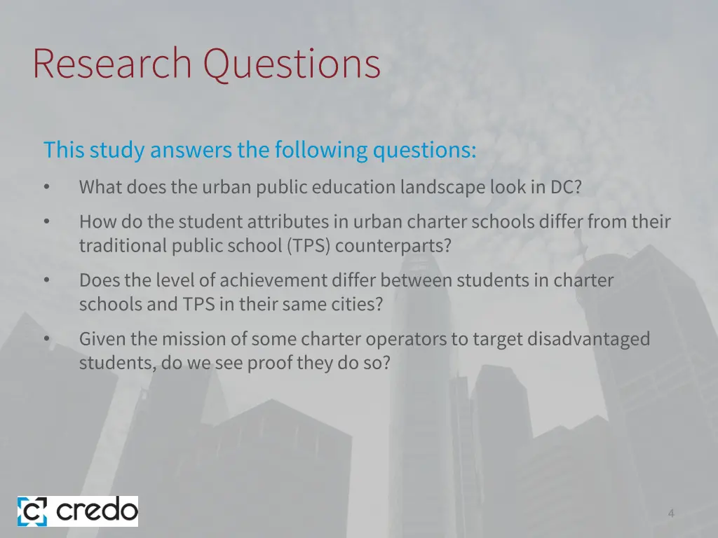 research questions