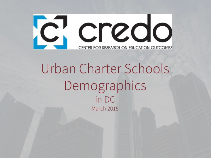 urban charter schools demographics in dc march