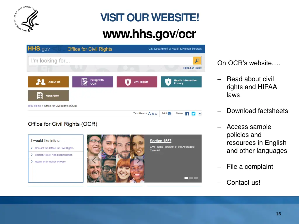 visit our website www hhs gov ocr