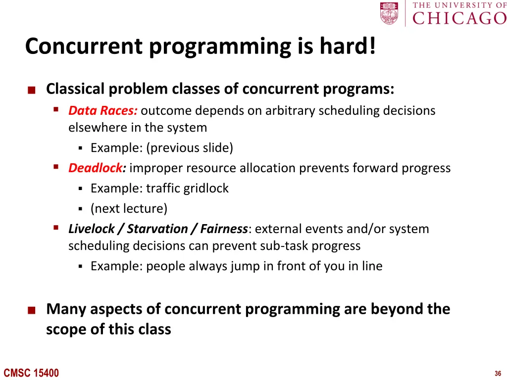 concurrent programming is hard 1