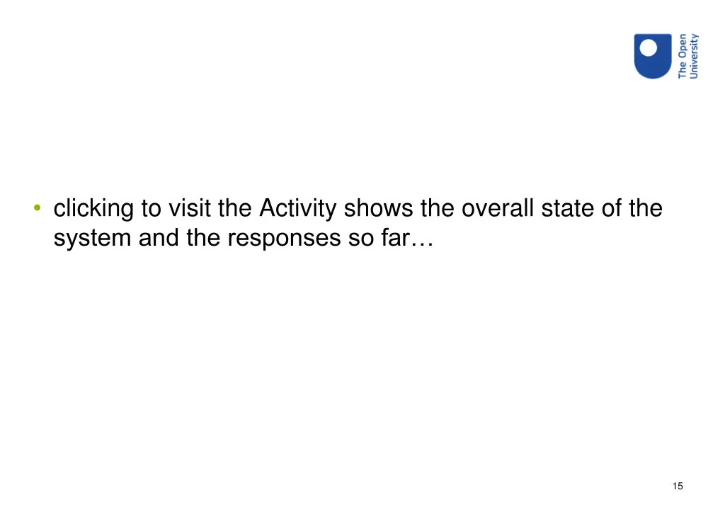 clicking to visit the activity shows the overall