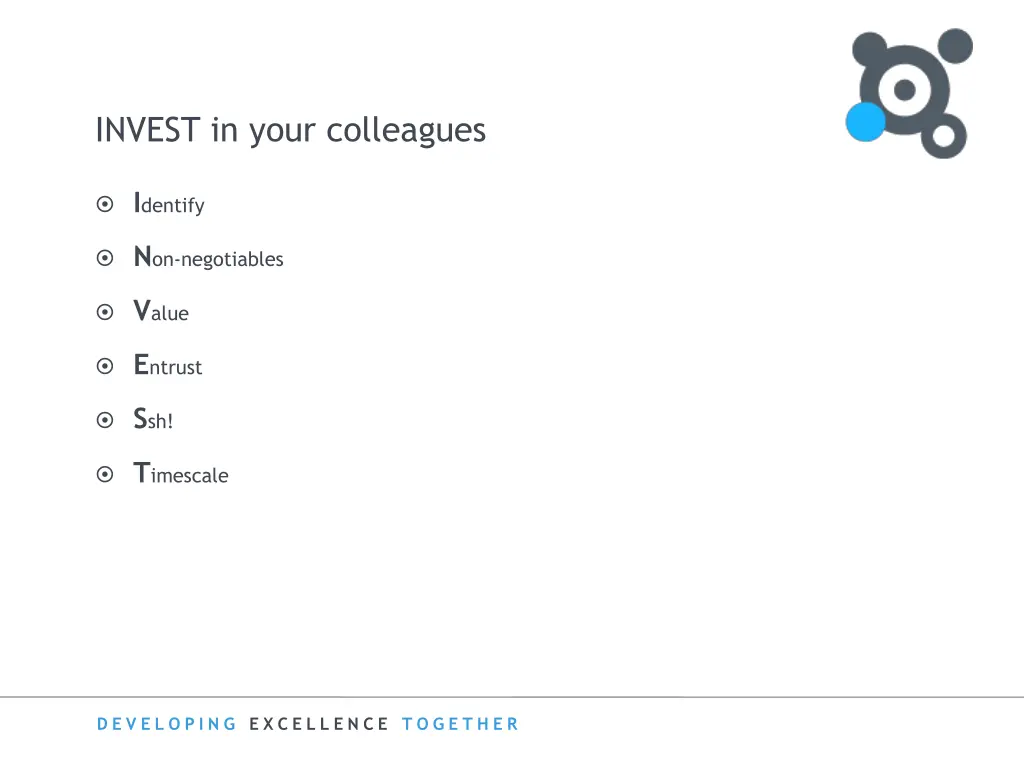 invest in your colleagues