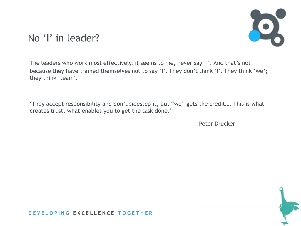 no i in leader