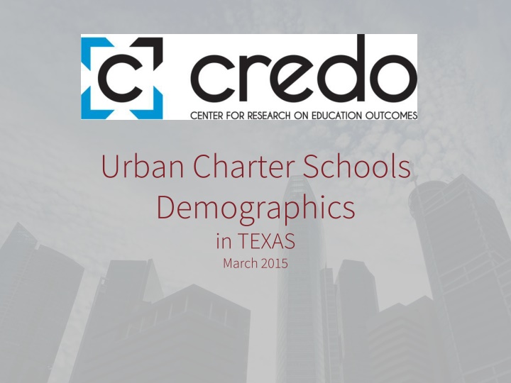 urban charter schools demographics in texas march