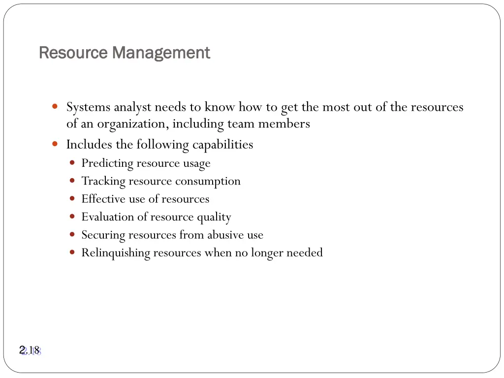 resource management resource management