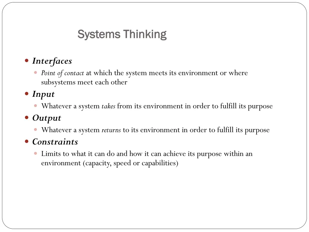 systems thinking systems thinking 1