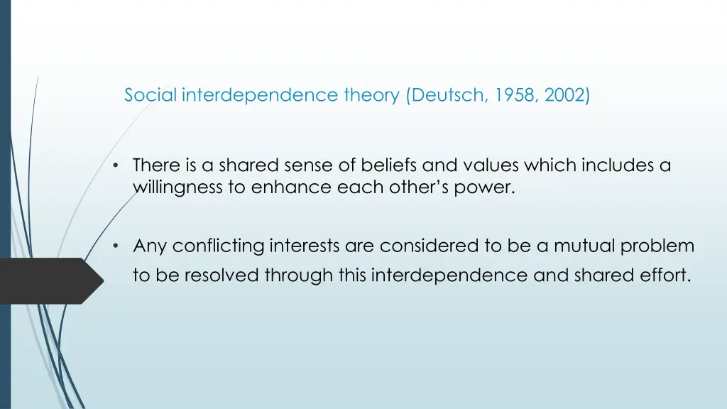 social interdependence theory deutsch 1958 2002 1