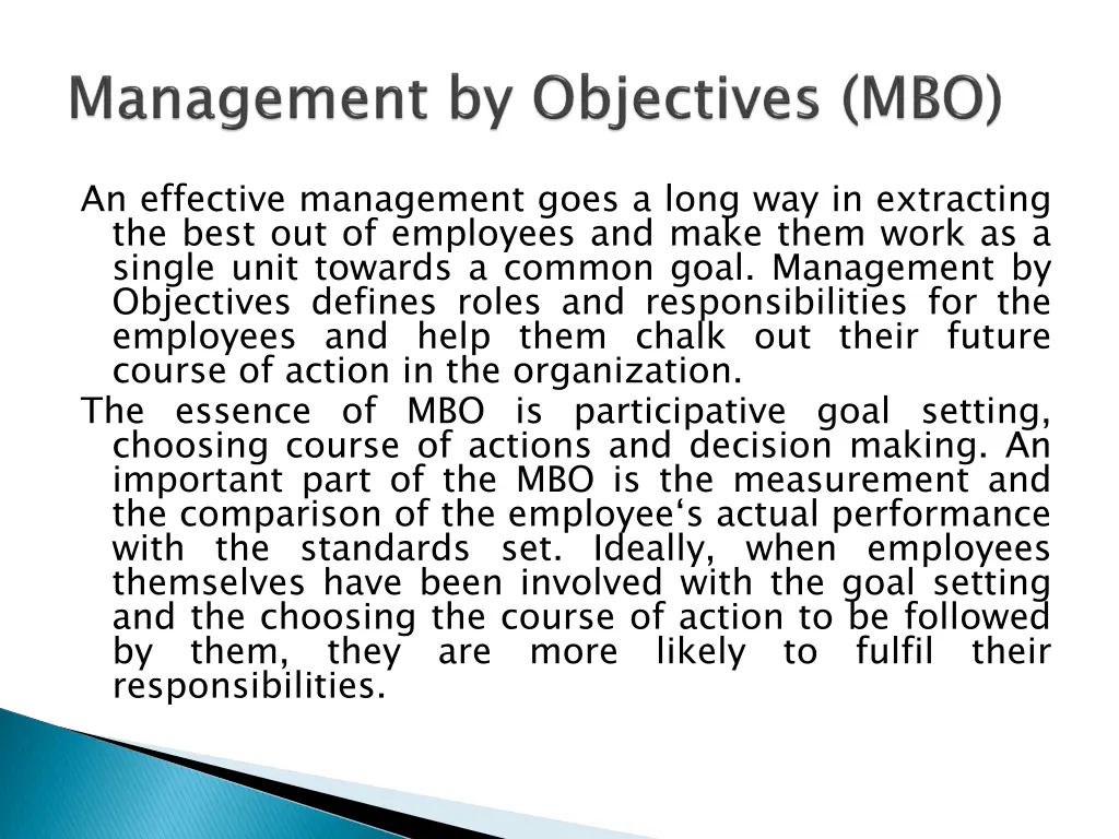 an effective management goes a long