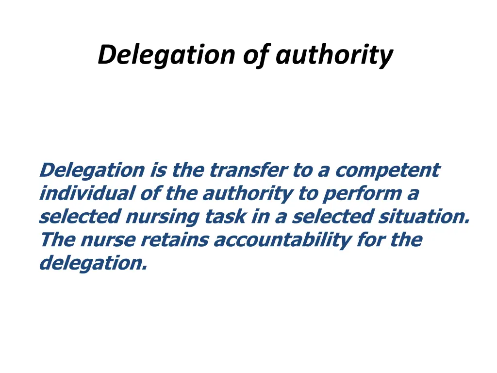 delegation of authority 2