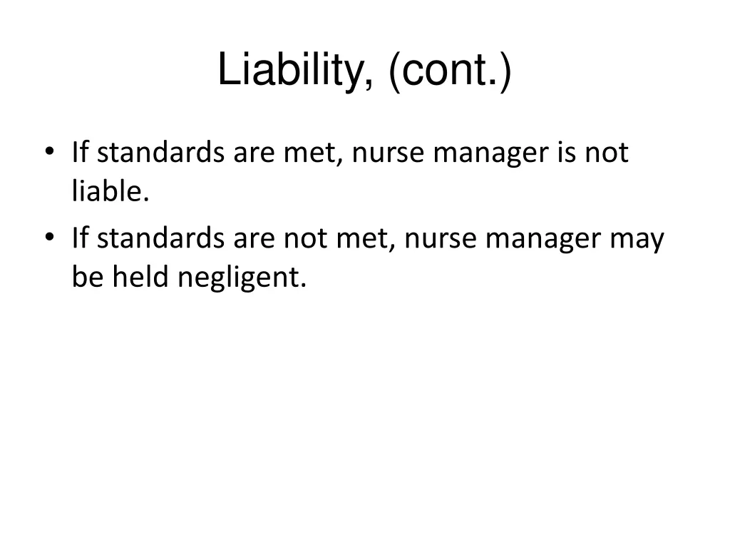 liability cont