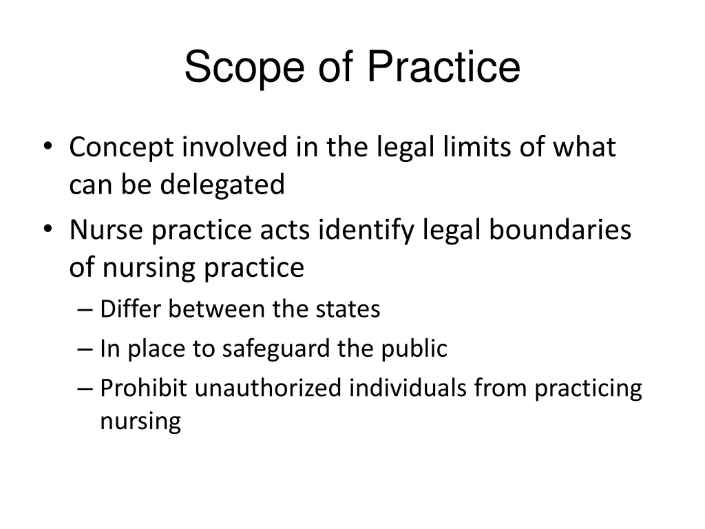 scope of practice