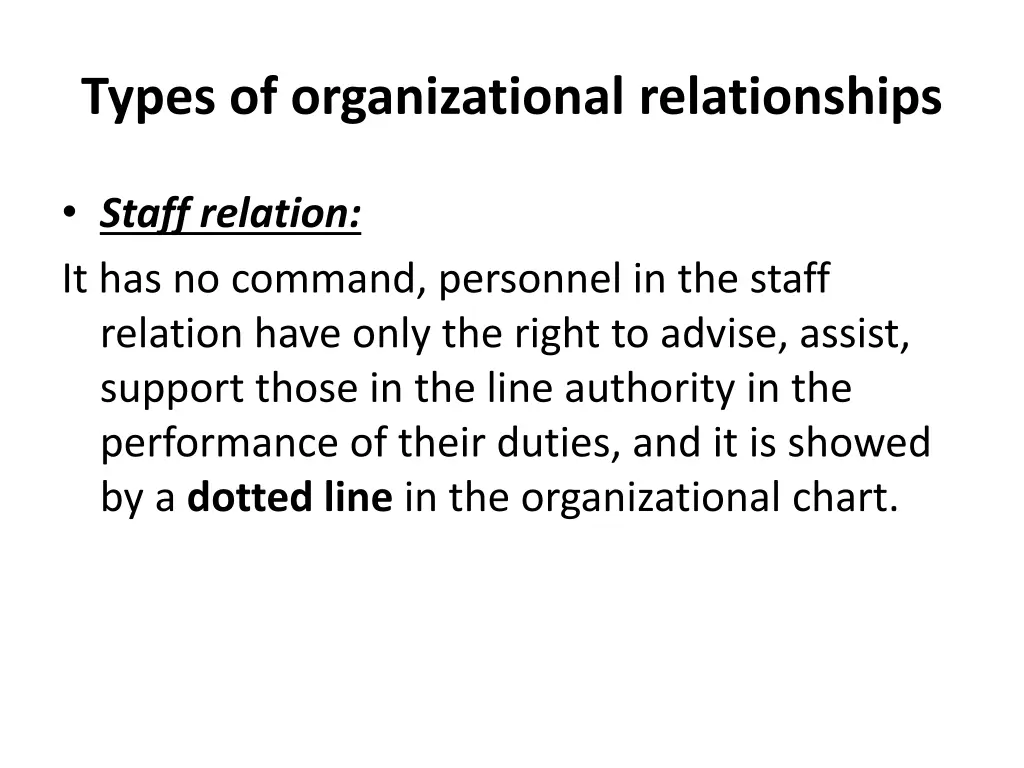 types of organizational relationships 1