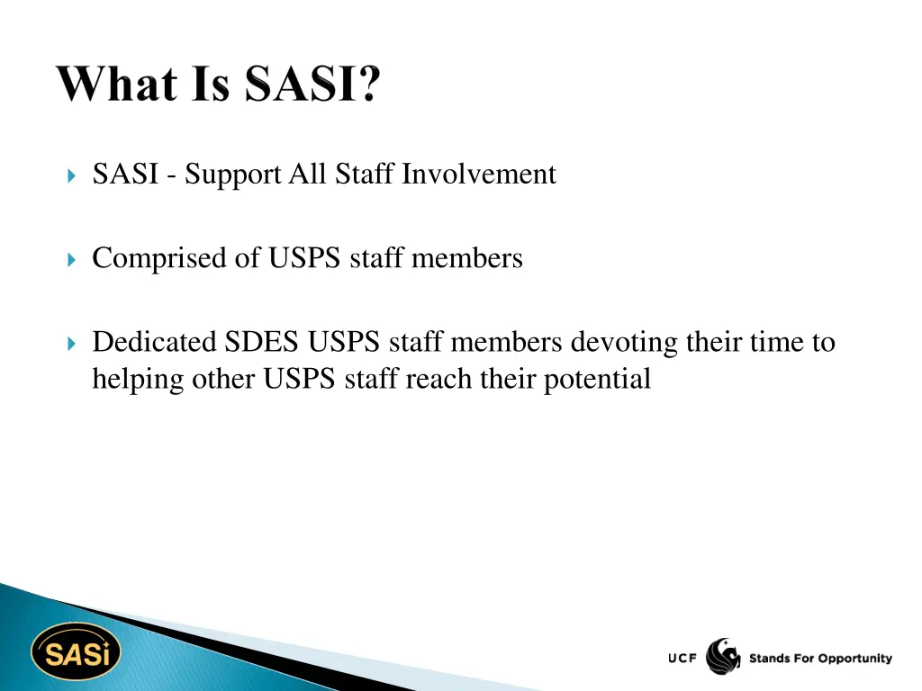 sasi support all staff involvement