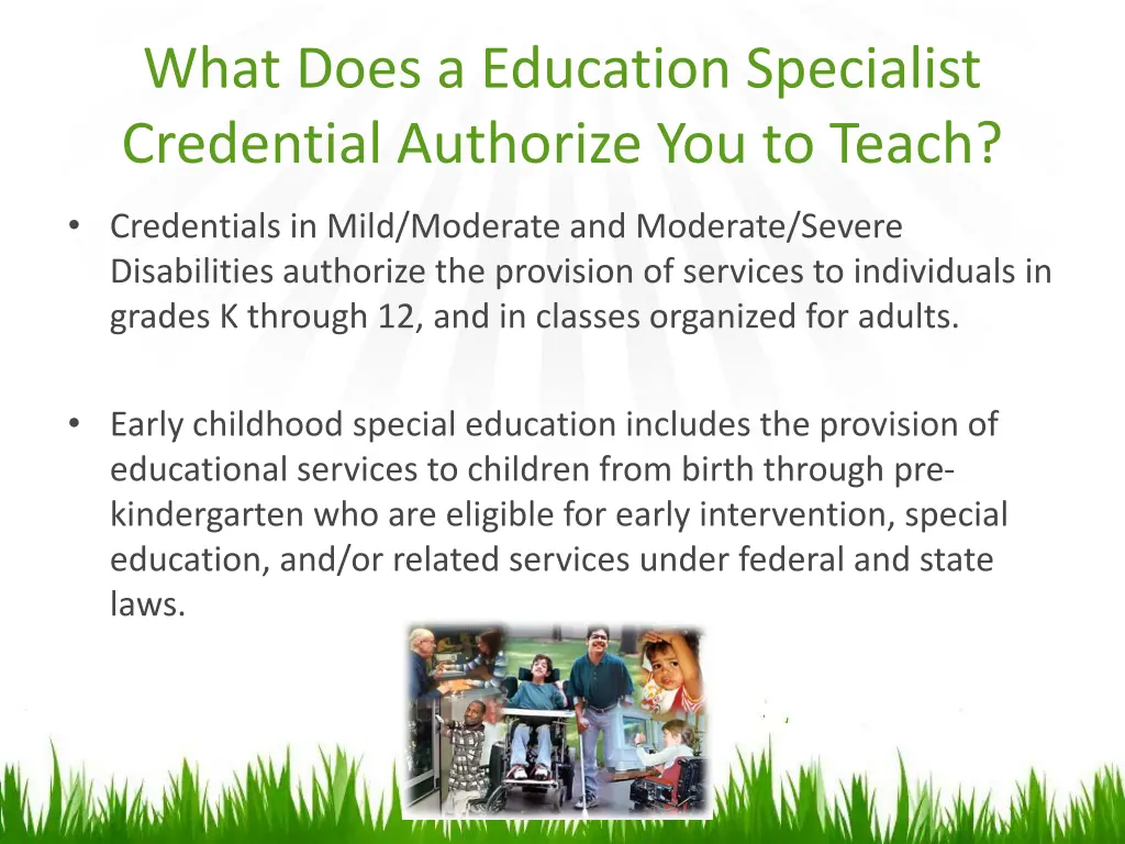 what does a education specialist credential
