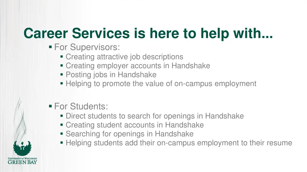 career services is here to help with