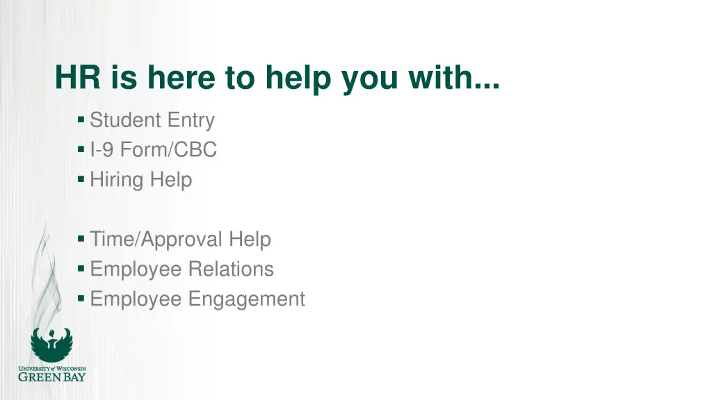 hr is here to help you with