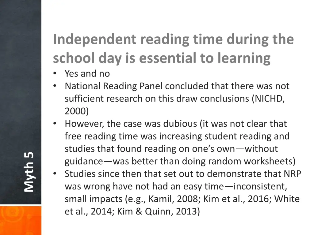 independent reading time during the school 3