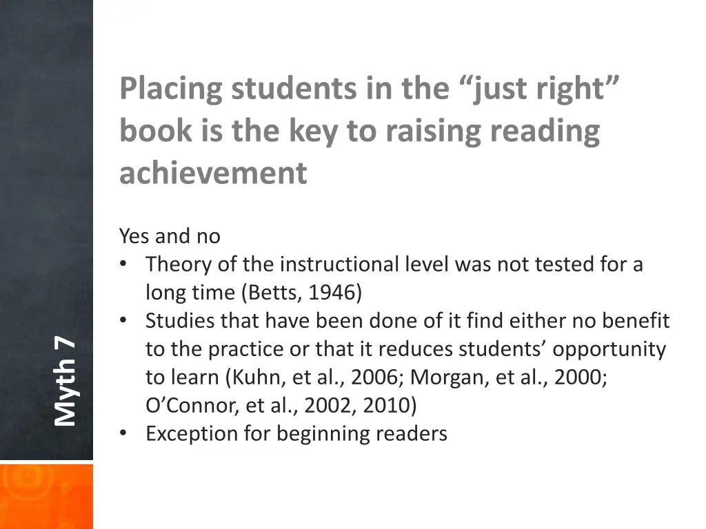 placing students in the just right book 3