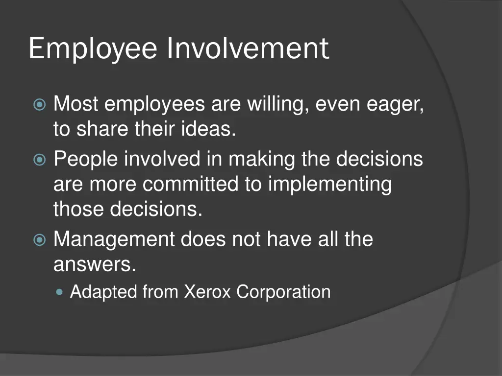 employee involvement 1