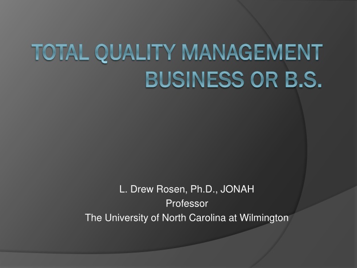 total quality management total quality management