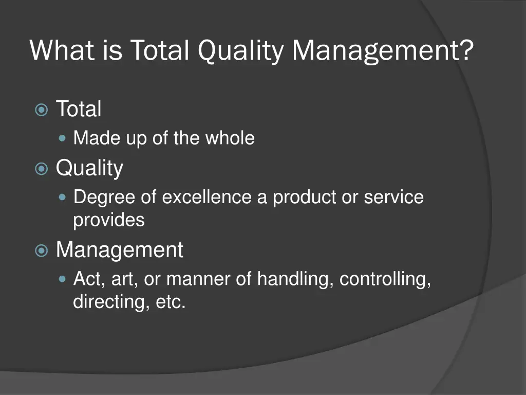 what is total quality management
