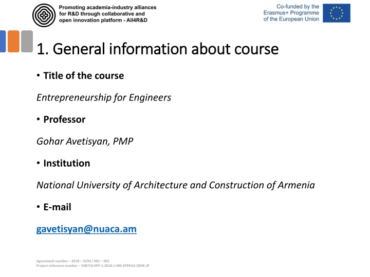 1 general information about course 1 general