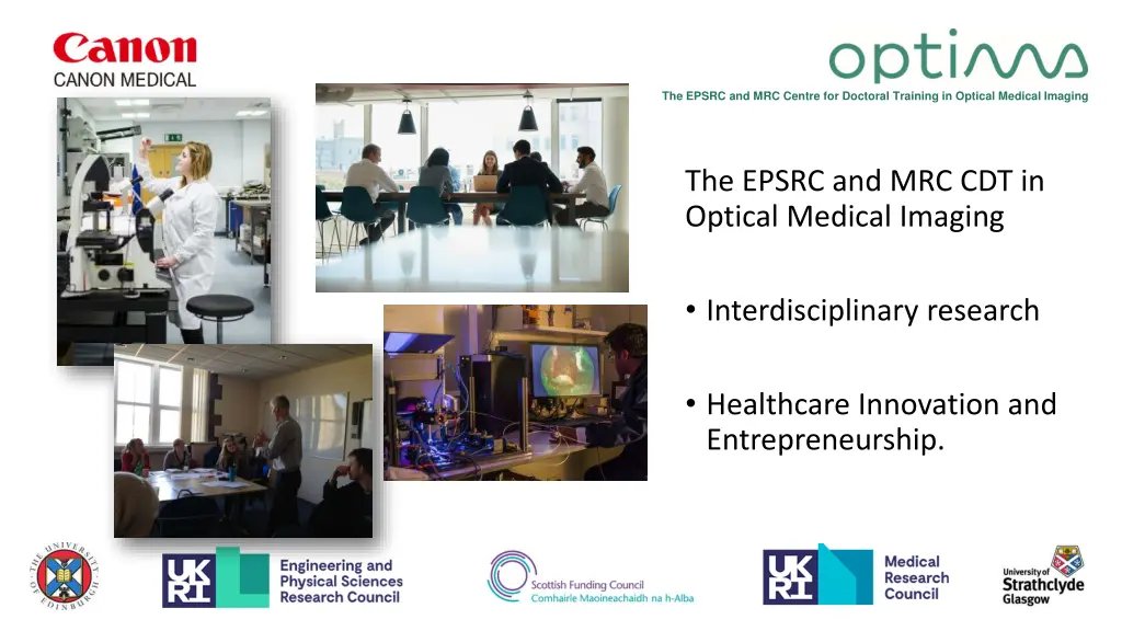 the epsrc and mrc centre for doctoral training 1