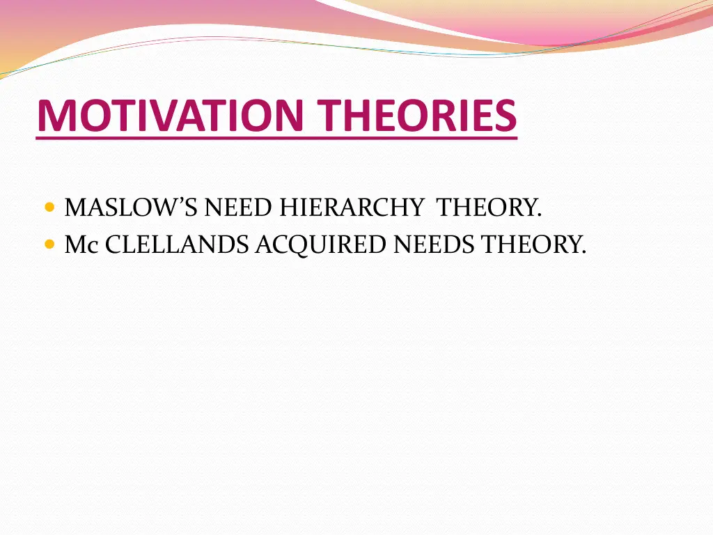 motivation theories