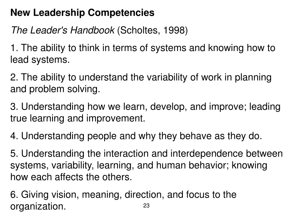 new leadership competencies