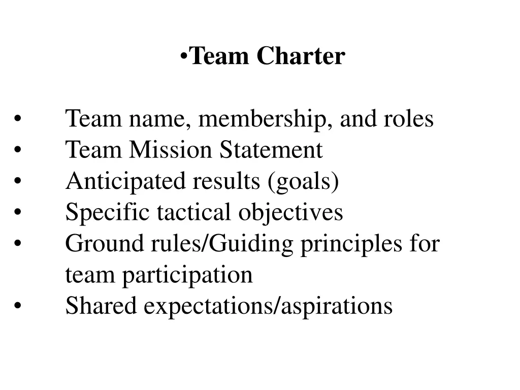 team charter
