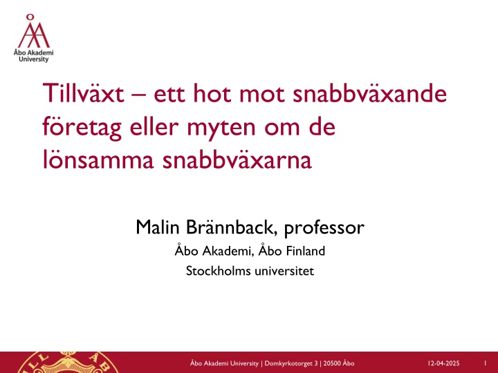 tillv xt ett hot mot snabbv xande f retag eller