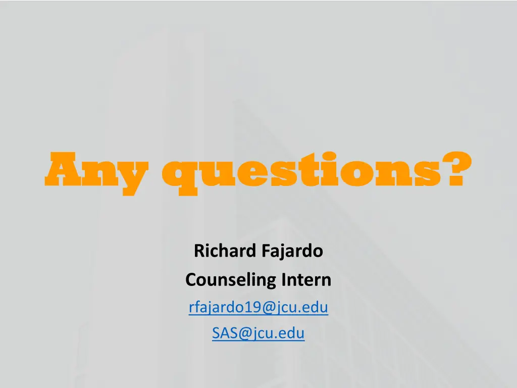 any questions any questions