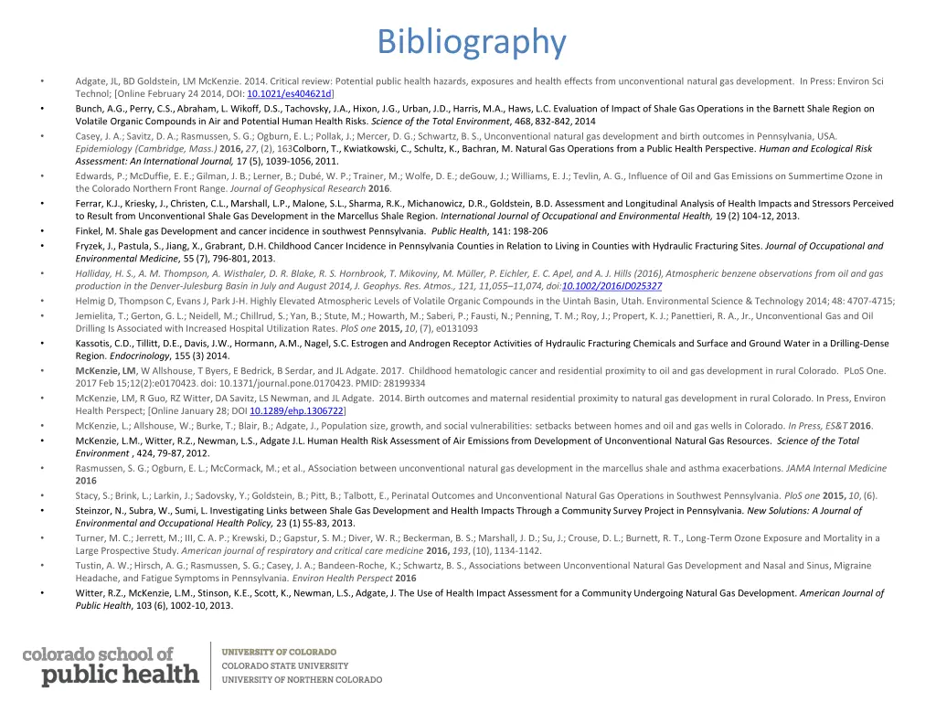 bibliography