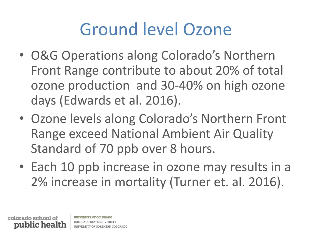 ground level ozone
