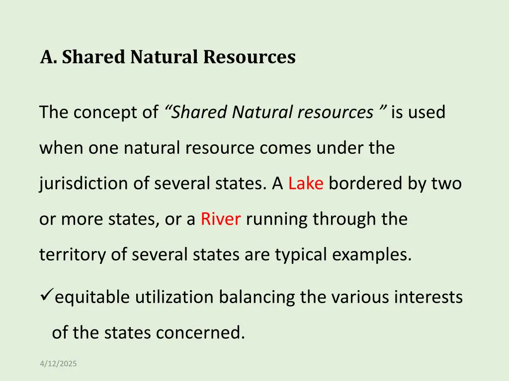 a shared natural resources