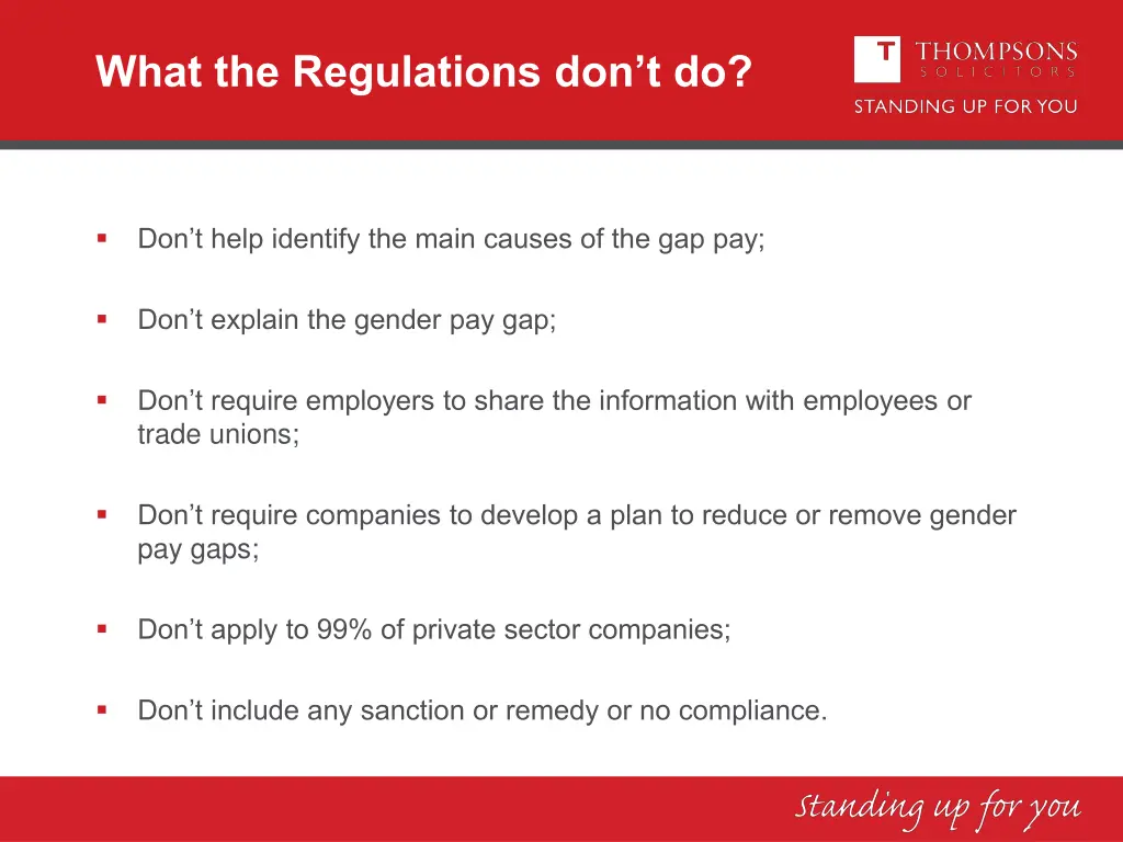 what the regulations don t do