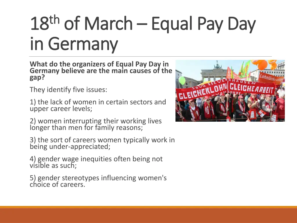 18 18 th th of march of march equal