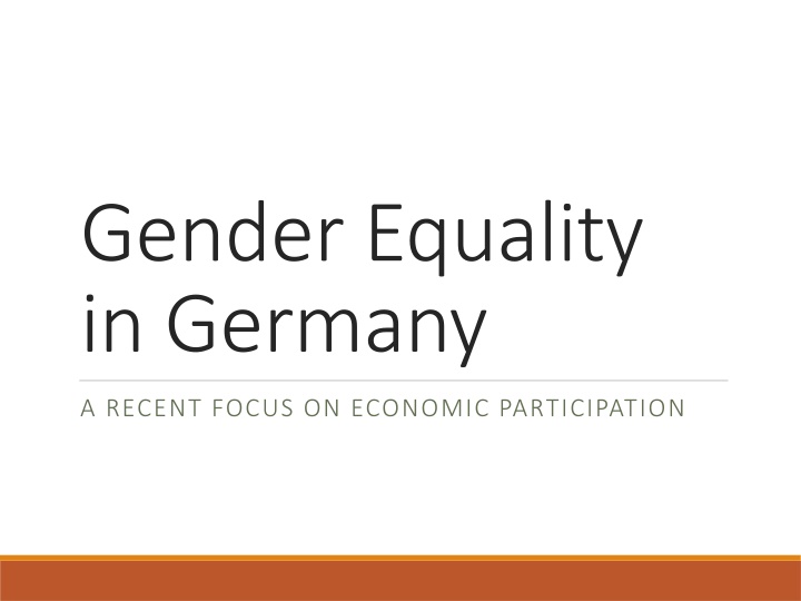 gender equality in germany