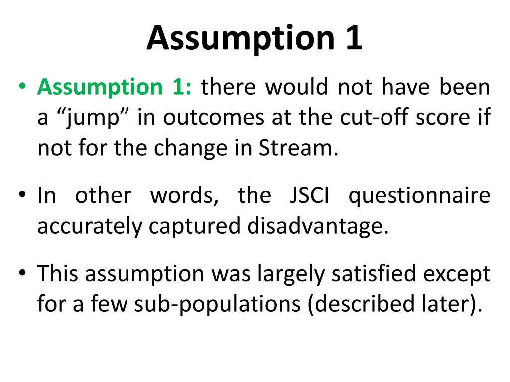 assumption 1