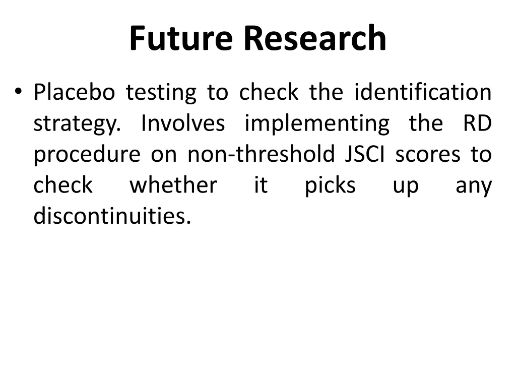future research 1